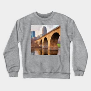 Stone Arch Bridge Minneapolis Crewneck Sweatshirt